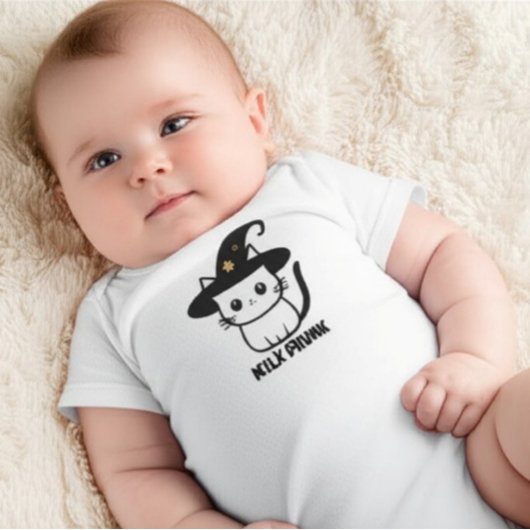 Gepersonaliseerde Schattigee Heksenkat Grappig Hal Romper