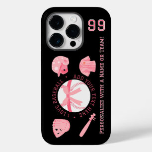 Gepersonaliseerde Schattigee honkbal iPhone-hoesje Case-Mate iPhone 14 Pro Hoesje