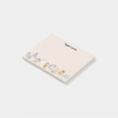 Gepersonaliseerde Schattigee Kattennotities voor K Post-it® Notes (Schuin)