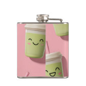 Gepersonaliseerde Schattigee Kawaii Pastel Smoothi Heupfles (Achterkant)