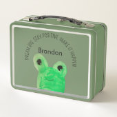 Gepersonaliseerde Schattigee kikker inspirerend qu (Achterkant)