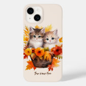 Gepersonaliseerde Schattigee Kittens Katten in Man Case-Mate iPhone Case (Achterkant)