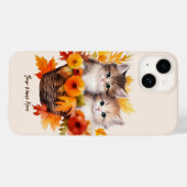 Gepersonaliseerde Schattigee Kittens Katten in Man Case-Mate iPhone Case (Achterkant (horizontaal))