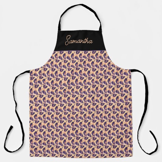 Gepersonaliseerde, Schattigee Leopard Pattern Tumb Schort (Voorkant)