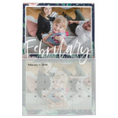Gepersonaliseerde Schattigee Multi Family Foto's J Kalender (Feb 2026)