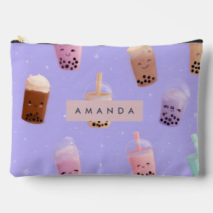 Gepersonaliseerde Schattigee Paarse Pastel Bubble Etui