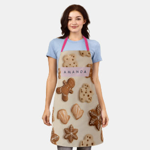 Gepersonaliseerde Schattigee pastel Gingerbread Co Schort
