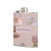 Gepersonaliseerde Schattigee Pastel Macaron Amande Heupfles (Links)