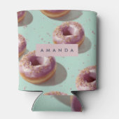 Gepersonaliseerde Schattigee Pasteldonuts & Sprink Blikjeskoeler (Achterkant)