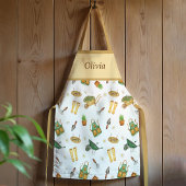 Gepersonaliseerde Schattigee Plant Patroon Tuinier Schort