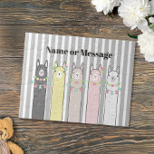 Gepersonaliseerde Schattigee Retro Kleurrijke Lama Legpuzzel