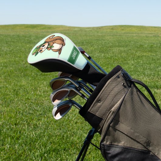 Gepersonaliseerde Schattigee St. Patrick's Day Eek Golfheadcover (Insitu)