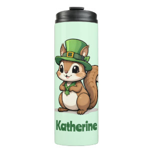 Gepersonaliseerde Schattigee St. Patrick's Day Eek Thermosbeker