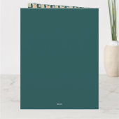 Gepersonaliseerde Schattigee vintage kerstcadeaus Kaart (Achterkant)