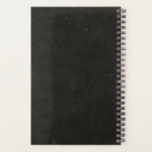 Gepersonaliseerde  schedel met vleugels klein 2024 planner (Achterkant)
