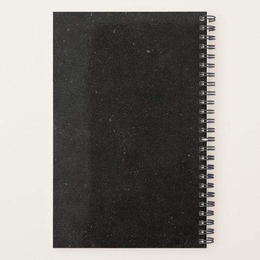 Gepersonaliseerde  schedel met vleugels klein 2024 planner (Achterkant)