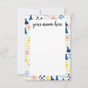 Gepersonaliseerde scheikunde leraar Notitiekaarten