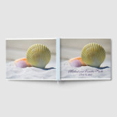 Gepersonaliseerde schelpen op het strand bruiloft gastenboek (Volledig)