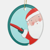 gepersonaliseerde schijf voor golf keramisch ornament (Links)