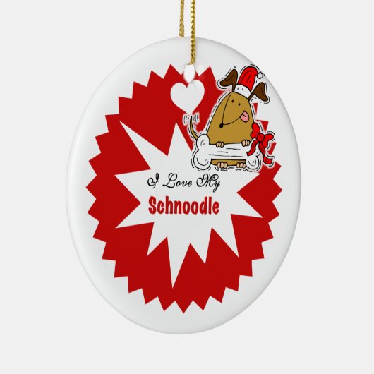 Gepersonaliseerde Schnole Keepomwille Ornament (Rechts)