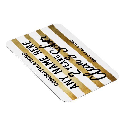 Gepersonaliseerde schone en sobere soberheid jubil magneet (Rechterzijde)