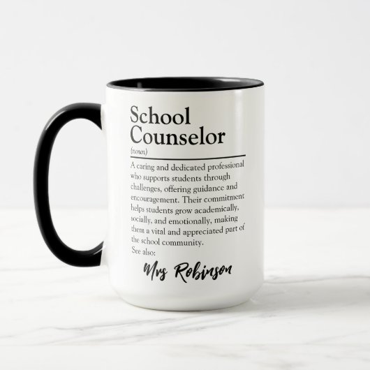 Gepersonaliseerde School Counselor Definitie Mok (Links)