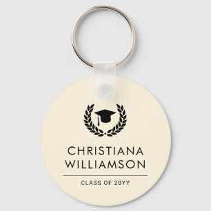Gepersonaliseerde School en College Graduation Ele Sleutelhanger