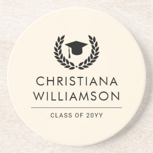 Gepersonaliseerde School en College Graduation Ele Zandsteen Onderzetter