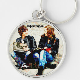 Gepersonaliseerde School Geëigend Tiener collage Sleutelhanger