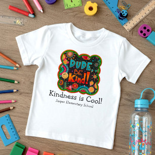 Gepersonaliseerde School Schattigee Dude Be Vriend T-shirt