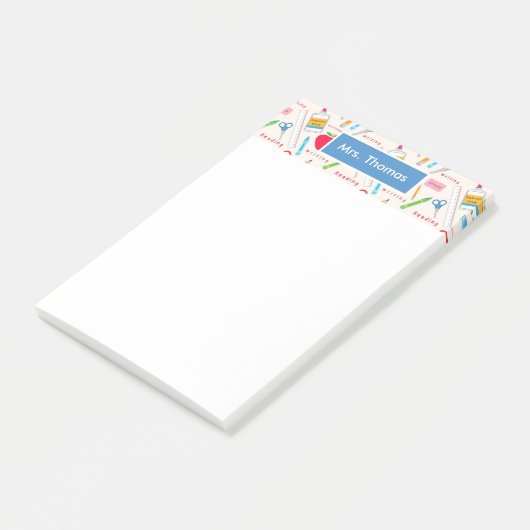 Gepersonaliseerde schoolpost IT-Notitieblok Post-it® Notes (Schuin)