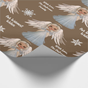 Gepersonaliseerde schoonheidengel cadeaupapier