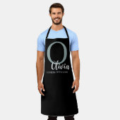 Gepersonaliseerde Schort Custom Chef Denim Schort (Gedragen)