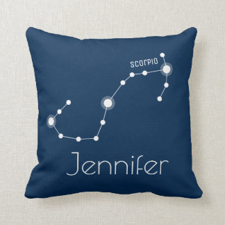 Gepersonaliseerde Scorpio Zodiac Constellation Kussen