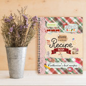 Gepersonaliseerde Scrapbooking Collage Stijl Recep Notitieboek