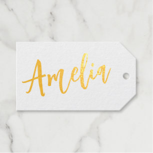 Gepersonaliseerde Script Trouwnaam Kaarten Bruidsm Cadeaulabels