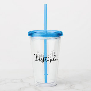 Gepersonaliseerde scriptnaam acryl drinkbeker