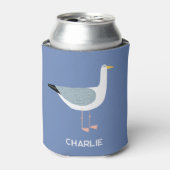 Gepersonaliseerde Seagull Fun Blikjeskoeler (Blikje Voorkant)