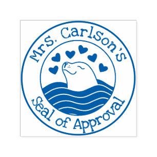 Gepersonaliseerde "Seal of Approval" Zelfinkt stem Zelfinktende Stempel