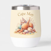 Gepersonaliseerde Seashell Wine Tumbler (Voorkant)