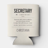 Gepersonaliseerde Secretaris Grappig Blikjeskoeler (Achterkant)