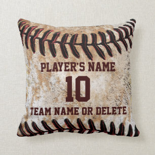 Gepersonaliseerde Senior Baseball Player Gift Idee Kussen