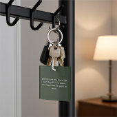 Gepersonaliseerde Sentimental Home Quotes met hart Sleutelhanger