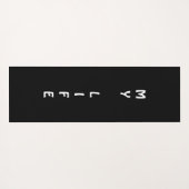 Gepersonaliseerde sentimentele foto's yogamat (Achterkant (horizontaal))