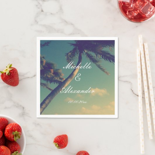 Gepersonaliseerde servetten voor strand bestemming (Insitu)