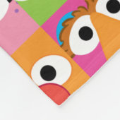Gepersonaliseerde Sesamstraat karakter ogen patroo Fleece Deken (Hoek)
