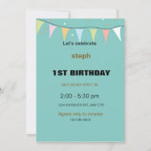 Gepersonaliseerde Sesamstraat verjaardagsuitnodigi Kaart (Voorkant)