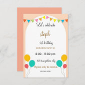 Gepersonaliseerde Sesamstraat verjaardagsuitnodigi Kaart (Voorkant / Achterkant)