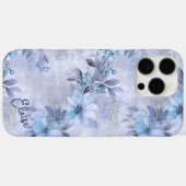 Gepersonaliseerde Shabby Chic Winter Bloemen Case-Mate iPhone Case (Achterkant (horizontaal))