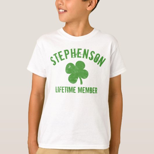 Gepersonaliseerde  Shamrock St Patrick's Day T-shirt (Voorkant)